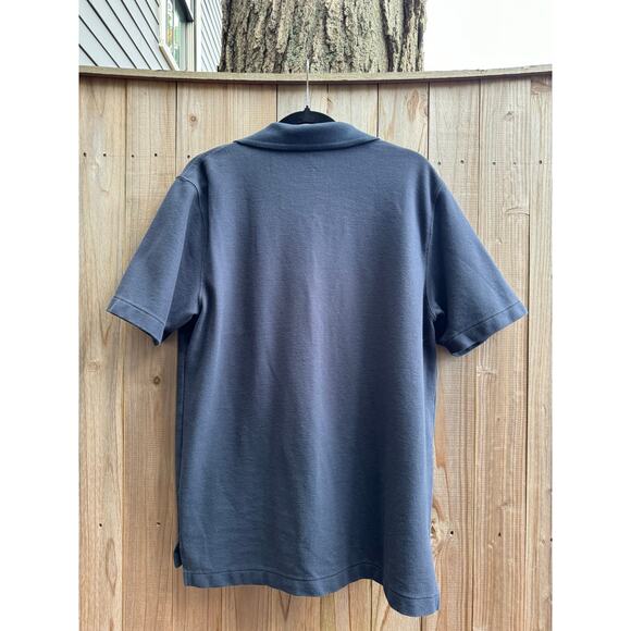 Men’s L.L. Bean Traditional Fit Medium Short Sleeve Polo Shirt in Blue size - Picture 2 of 3